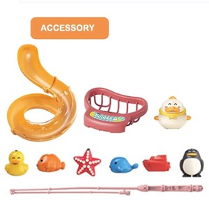 اسباب بازی سینک ظرفشویی و سرسره ماهی صورتی Dream Play Pool 2 in 1_اسباب بازی لوازم خانگی